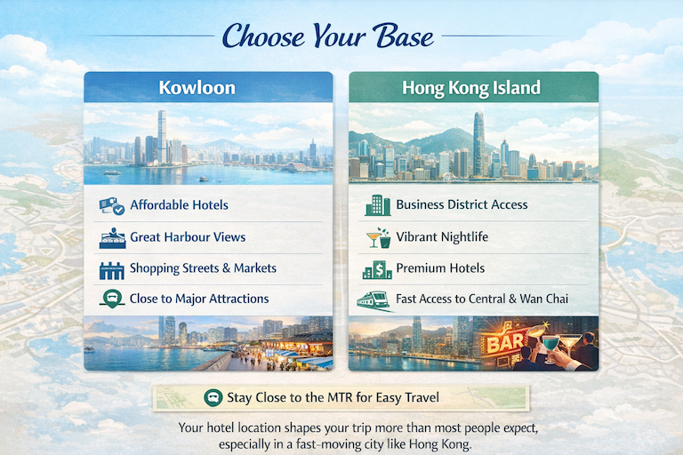 Choose your base: Kowloon vs Hong Kong Island