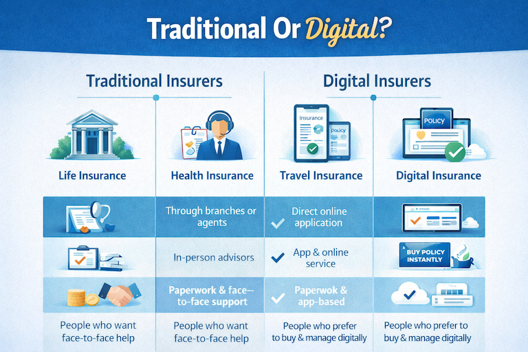 Traditional vs digital insurers in HK